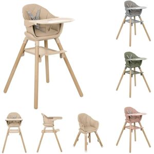 Kikkaboo Children's High Chair Woody 3 in 1 Beige - Children’s High Chair Kikkaboo Children's High Chair Woody 3 in 1 Beige - Children’s High Chair