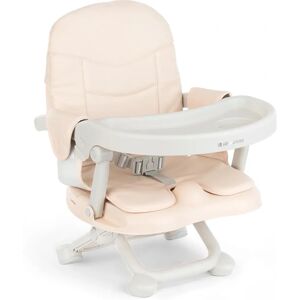 Kikkaboo Pappo Booster - Asiento elevador, plegable, marrón/blanco Kikkaboo Pappo Booster - Asiento elevador, plegable, marrón/blanco