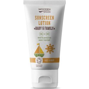 Loțiune de protecție solară facială și corporală SPF 30 Wooden Spoon 150ml Loțiune de protecție solară facială și corporală SPF 30 Wooden Spoon 150ml