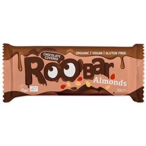 Roobar Økologisk Vegansk Mandel Sjokolade Bar - Snack Roobar Økologisk Vegansk Mandel Sjokolade Bar - Snack