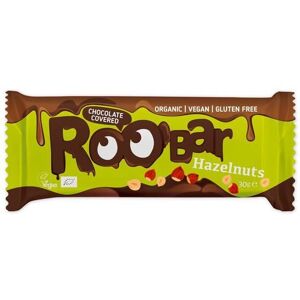 Roobar Hasselnøtt Svart Sjokoladebar - Vegansk, Glutenfri, Økologisk Roobar Hasselnøtt Svart Sjokoladebar - Vegansk, Glutenfri, Økologisk