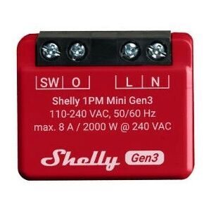Shelly Plus 1PM Mini Gen3 Intelligenter Schalter - Energieüberwachung Shelly Plus 1PM Mini Gen3 Intelligenter Schalter - Energieüberwachung
