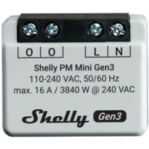 Shelly Shelly PM Mini Gen3 Interruptor inteligente - Monitor de energia Shelly Shelly PM Mini Gen3 Interruptor inteligente - Monitor de energia