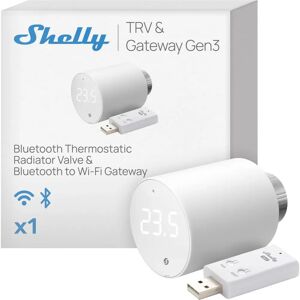 Shelly Gen3 Bluetooth Wi-Fi Radiator Thermostat - Weiss Shelly Gen3 Bluetooth Wi-Fi Radiator Thermostat - Weiss