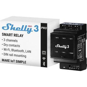 Shelly Pro 3 - Multi-Phase Wi-Fi Relay - Switch Relay Shelly Pro 3 - Multi-Phase Wi-Fi Relay - Switch Relay