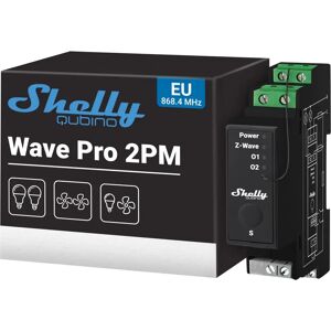Shelly Qubino Wave Pro 2PM - Electrical Relay - Black Shelly Qubino Wave Pro 2PM - Electrical Relay - Black