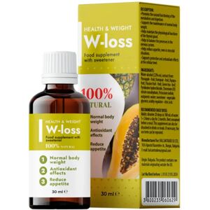 W-Loss - Naturalne krople na odchudzanie - Wspierają ketozę i metabolizmę W-Loss - Naturalne krople na odchudzanie - Wspierają ketozę i metabolizmę
