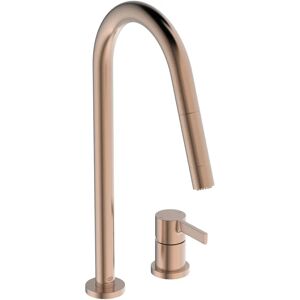 Rubinetto cucina Ideal Standard Rosa Tramonto - 2 fori, Gola alta, Doccetta estraibile Rubinetto cucina Ideal Standard Rosa Tramonto - 2 fori, Gola alta, Doccetta estraibile