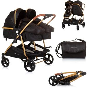 Poussette jumelle Chipolino Duo Smart - Pliable, Réglable, Noir - Publicité Poussette jumelle Chipolino Duo Smart - Pliable, Réglable, Noir - Publicité