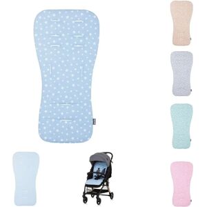 Insert de siège de poussette Chipolino en coton respirant bleu - Coussin de siège universel - Publicité Insert de siège de poussette Chipolino en coton respirant bleu - Coussin de siège universel - Publicité