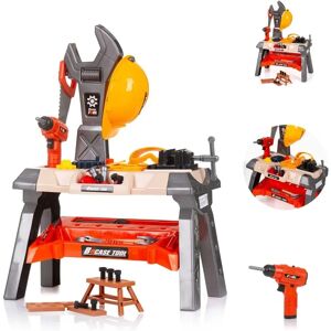 Banc de travail pour enfants Chipolino - Ensemble d'outils de 63 pièces avec casque, scie, perceuse - Publicité Banc de travail pour enfants Chipolino - Ensemble d'outils de 63 pièces avec casque, scie, perceuse - Publicité