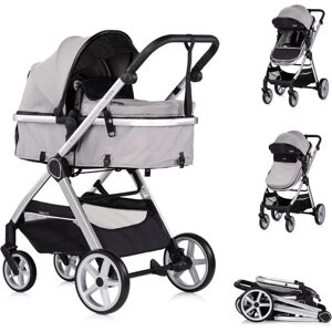Poussette 2-en-1 Chipolino Vista avec Sac à Langer, Couvre-pieds, Panier, Gris Clair - Publicité Poussette 2-en-1 Chipolino Vista avec Sac à Langer, Couvre-pieds, Panier, Gris Clair - Publicité