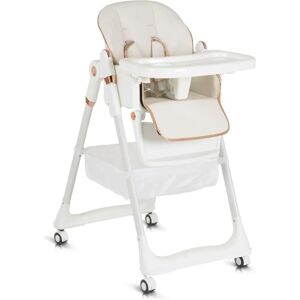 Moni Lindo Höhenverstellbarer Kinderhochstuhl in Weiß Moni Lindo Höhenverstellbarer Kinderhochstuhl in Weiß