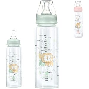 Biberon en verre pour bébé Kikkaboo Savanna - Silicone M - Anti-colique - Publicité Biberon en verre pour bébé Kikkaboo Savanna - Silicone M - Anti-colique - Publicité