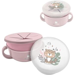 Kikkaboo Children's Snack Bowl Savanna 2 in 1 - Snack Bowl, 380ml, Pink Kikkaboo Children's Snack Bowl Savanna 2 in 1 - Snack Bowl, 380ml, Pink