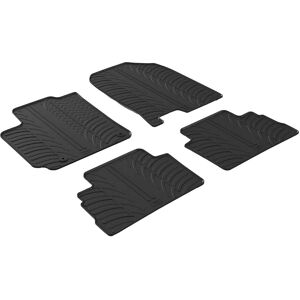 Alfombrillas de goma GledRing para Hyundai Kona - 4 unidades, Negro Alfombrillas de goma GledRing para Hyundai Kona - 4 unidades, Negro
