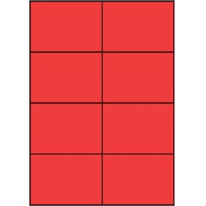 Sorex 3427 Rote Matte Selbstklebende Etiketten - A4 Sorex 3427 Rote Matte Selbstklebende Etiketten - A4