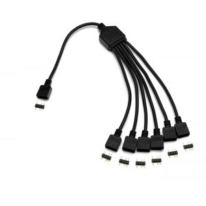 EK Water Blocks EK-D-RGB 6-enheters RGB-splitter - RGB splitter kabel EK Water Blocks EK-D-RGB 6-enheters RGB-splitter - RGB splitter kabel