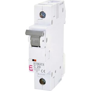 ETI Overstrømsafbryder - Beskyttelse mod overbelastning - 20A - 1P - 6kA ETI Overstrømsafbryder - Beskyttelse mod overbelastning - 20A - 1P - 6kA