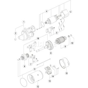MAHLE MS 36 Käynnistimen moottori - Sadevesitiivis, 24V, 9 hampaita MAHLE MS 36 Käynnistimen moottori - Sadevesitiivis, 24V, 9 hampaita