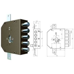 VIGOR-BLINKY - Cerradura 2200g-51mc, Sin pestillo VIGOR-BLINKY - Cerradura 2200g-51mc, Sin pestillo