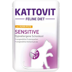 Kattovit - Nourriture humide sensible au poulet & dinde - 85g Sachets - Publicité Kattovit - Nourriture humide sensible au poulet & dinde - 85g Sachets - Publicité