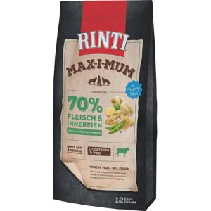 RINTI Max-i-Mum 12 kg Trockenfutter für Hunde - Getreidefrei, Frisches Fleisch, Ausgewogen RINTI Max-i-Mum 12 kg Trockenfutter für Hunde - Getreidefrei, Frisches Fleisch, Ausgewogen