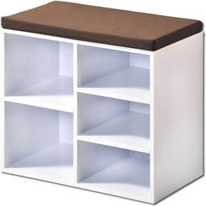 Kesper Weißer Schuhschrank mit Sitz - 5-Paar Platz Kesper Weißer Schuhschrank mit Sitz - 5-Paar Platz