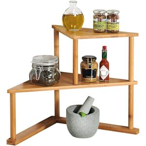 KESPER Bambus-Eckregal für Küche - Skandinavischer Stil KESPER Bambus-Eckregal für Küche - Skandinavischer Stil