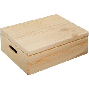 Skrzynka do przechowywania z sosnowego drewna Kesper - Certyfikat FSC - 39x29cm - Trwała i ekologiczna Skrzynka do przechowywania z sosnowego drewna Kesper - Certyfikat FSC - 39x29cm - Trwała i ekologiczna