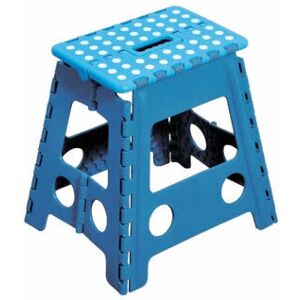 Tabouret pliable en plastique Kesper 70518 - Escabeau - Publicité Tabouret pliable en plastique Kesper 70518 - Escabeau - Publicité