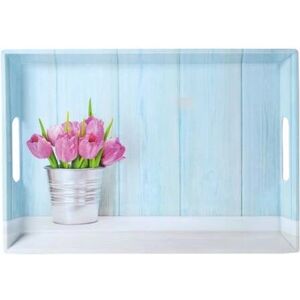 Kesper 77392 Plateau de Service - Design Tulipes - Rectangulaire Melamine - Publicité Kesper 77392 Plateau de Service - Design Tulipes - Rectangulaire Melamine - Publicité