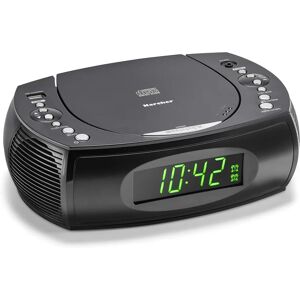 Karcher Uhrenradio UR 1308, schwarz, 23.8x7.5x16cm Karcher Uhrenradio UR 1308, schwarz, 23.8x7.5x16cm