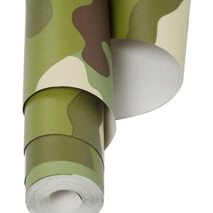 Rasch Green Camouflage Army Wallpaper - 10m - AF0022 Rasch Green Camouflage Army Wallpaper - 10m - AF0022