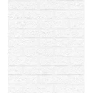 Wit gestructureerd steen behang - Muurbekleding Wit gestructureerd steen behang - Muurbekleding