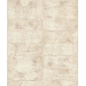 RASCH Beigefarbene Steinoptik Vliestapete - 0.53x10.05m RASCH Beigefarbene Steinoptik Vliestapete - 0.53x10.05m