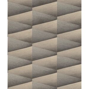 RASCH Composition Braune Vliestapete - Wandtapete mit 3D Muster RASCH Composition Braune Vliestapete - Wandtapete mit 3D Muster