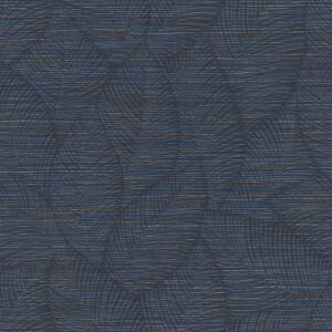 Rasch Model 866803 Blauwe Bladeren Behang - Behang Rasch Model 866803 Blauwe Bladeren Behang - Behang