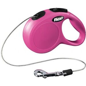 Flexi XS Pink Dog Lead - Reflective, 3m, Lightweight Flexi XS Pink Dog Lead - Reflective, 3m, Lightweight
