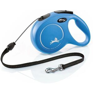 Flexi New Classic Blue Dog Leash - 8m Retractable Cord Flexi New Classic Blue Dog Leash - 8m Retractable Cord