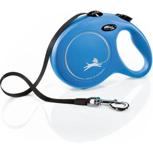 Flexi New Classic Tape Dog Lead Blue 8m - Large Retractable Flexi New Classic Tape Dog Lead Blue 8m - Large Retractable