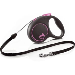 Flexi Black Design Leash Pink Cord - Dog Lead 5m S Flexi Black Design Leash Pink Cord - Dog Lead 5m S