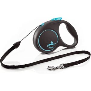 Flexi Black Design Dog Lead - 5m Blue Small Flexi Black Design Dog Lead - 5m Blue Small