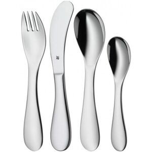 Zestaw dziecięcego sztućców WMF Knuddel - 4 części, Stal nierdzewna Zestaw dziecięcego sztućców WMF Knuddel - 4 części, Stal nierdzewna