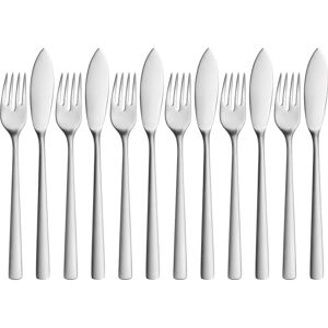 WMF Corvo Visbestek-Set - 12-delig Roestvrij Staal WMF Corvo Visbestek-Set - 12-delig Roestvrij Staal