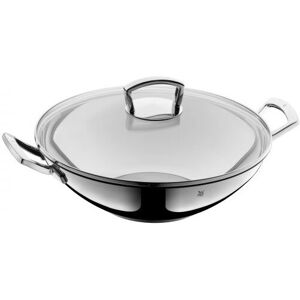 WMF Stainless Steel 36cm Wok with Glass Lid - Cooking Pan WMF Stainless Steel 36cm Wok with Glass Lid - Cooking Pan