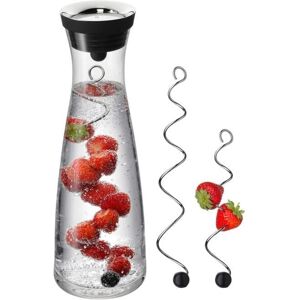 WMF Water Carafe - 1L, Glass, Stainless Steel, Fruit Spies, CloseUp WMF Water Carafe - 1L, Glass, Stainless Steel, Fruit Spies, CloseUp