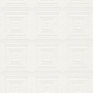 AS Creations White Embossed Paintable Wallpaper - Wallcovering AS Creations White Embossed Paintable Wallpaper - Wallcovering