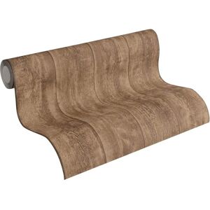 Living Walls Brown Wood & Stone Wallpaper - Wallpaper Living Walls Brown Wood & Stone Wallpaper - Wallpaper