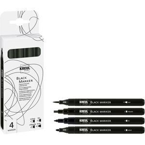 KREUL Black Marker - Fein, Kalligrafie, Pinsel - Marker-Set KREUL Black Marker - Fein, Kalligrafie, Pinsel - Marker-Set
